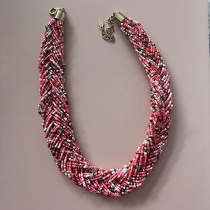 Braided beaded necklace